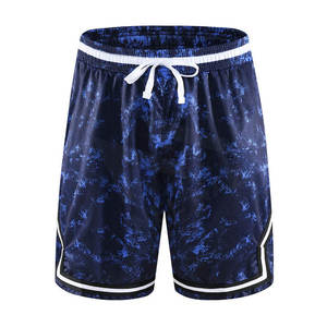 Shorts de basketball personnalisés pour hommes, style urbain, taille élastique, couleur unie, 100 % polyester, séchage rapide, vêtements de sport, service OEM - Product Image 6