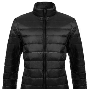 Chaqueta acolchada personalizable de alta calidad para hombre, chaqueta de nieve de invierno resistente a la intemperie, estilo informal negro, cierre de cremallera, Unisex - Product Image 1