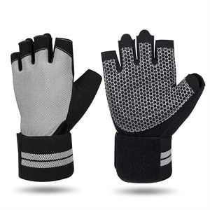 High Quality Gym Wear Gloves Sportswear Fitness Training Glove Professional Manufacturer <b>Synthetic</b> <b>Leather</b> Lightweight - Product Image 1