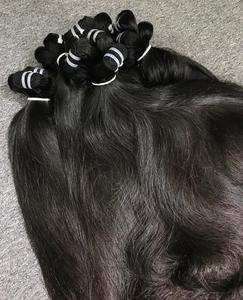 Extensiones de cabello humano virgen recto Natural vietnamita de la mejor calidad, máquina de trama doble alineada con cutícula sin procesar - Product Image 5