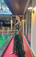 Vêtements ethniques indiens Vêtements de fête Lourd Faux Georgette Broderie Séquence Travail Salwar Kameez indien salwar kameez readymade