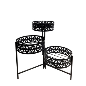 Soporte de maceta de hierro de diseño elegante, soporte de maceta de tamaño estándar de Color azul cielo para decoración de hogar y Hotel personalizado - Product Image 5