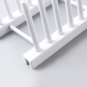 Premium Plate Storage <b>Shelf</b> <b>Set</b> <b>of</b> 2 in Powder Coated Metal with Simple Design for Tabletop Display and Kitchen Use Stable Base - Product Image 6