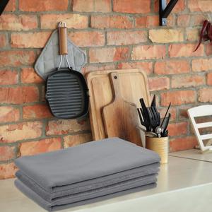 Ensemble de serviettes éponge unilatérales 100% coton conçu sur mesure, torchons de cuisine en bambou tissé à carreaux pour la maison et le commerce - Product Image 4