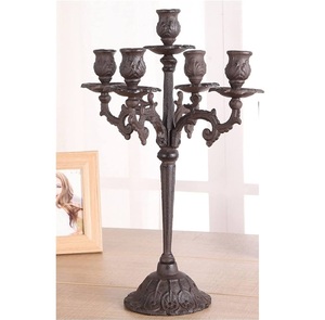 Portavelas Acabado en oro Centros DE MESA DE BODA altos Candelabro Portavelas de metal de diseño de excelente calidad - Product Image 2