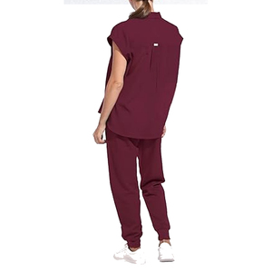 Ensembles de blouses médicales unisexes en polyester respirant tissé extensible – Vente en gros - Product Image 6