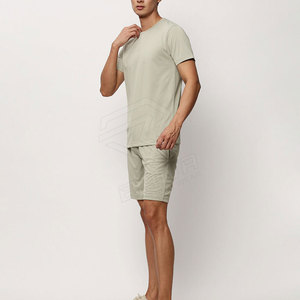 Ensemble de shorts de rue décontractés pour hommes de grande taille Tissu éponge léger Respirant 100% Coton Séchage rapide Utilisation extérieure d'été - Product Image 6