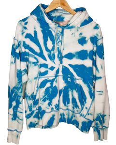 โลโก้ที่กําหนดเองผู้ชายคุณภาพสูงแฟชั่นขนาดใหญ่มัดย้อมเสื้อกันหนาวหมวกเฮฟวี่เวท Vintage Tie Dye Hoodie ผ้าฝ้ายวัสดุ OEM - Product Image 3