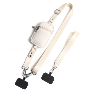 Correa ajustable para teléfono móvil con monedero con cremallera, bolsa para monedas, cordón para colgar el teléfono, cadena para llevar cruzada al cuerpo. - Product Image 4