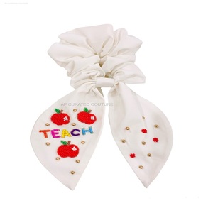 Trending Beaded Scrunchies Accesorios para el cabello Cuentas a mano Bordado a mano personalizado Cuentas Scrunchies - Product Image 3