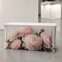 Housse de table en polyester toutes tailles, nappe pour salon professionnel, impression personnalisée, nappe de bureau