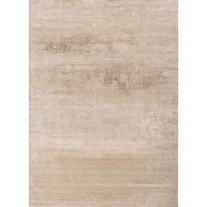 Alfombra Kavi Ivory de Lana y Seda de Bambú Anudada a Mano, Colección Afterglow, Color Sólido, Rectangular, para el Hogar o Pasillo, 10 mm de Grosor, Eskm-04 - Product Image 1
