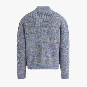 Jersey de punto clásico de manga larga para hombre, suéter, chaleco, cárdigan de cuello cubano transpirable para hombre, suéteres - Product Image 2