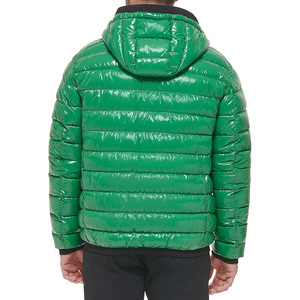 Trendy Puffer <b>Hoodie</b> Mens Jacket Streetwear Oversized <b>Quilted</b> Outerwear Warm Winter Fashion <b>Hoodie</b> - Product Image 2