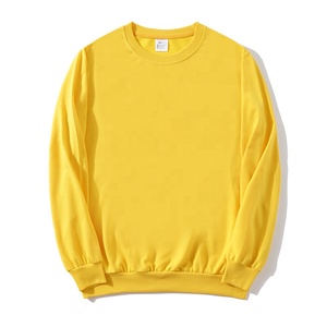 Sudadera Lisa francesa de felpa con cuello redondo personalizada para hombre, venta al por mayor, manga larga transpirable ecológica, uso de otoño bordado - Product Image 3