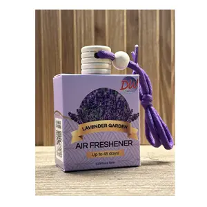 Car Air Freshener Custom Liquid Type 10ml Low MOQ Strong Smell Reasonable Price Stand Or Hanging Type Lavender Garden Malaysia