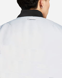 แจ็กเก็ตเบสบอลผ้าซาตินสำหรับผู้ชายผู้หญิงแจ็กเก็ตแฟชั่นสีทึบปกตั้งสำหรับฤดูหนาว - Product Image 6