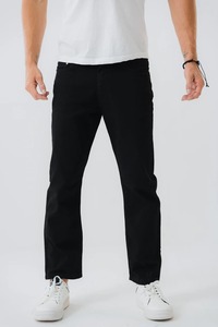 กางเกงยีนส์ขาบานของผู้ชายกางเกงยีนส์ขาตรงผ้าฝ้าย100% ทรงหลวมแฟชั่นไฮสตรีทออกแบบได้ตามต้องการ - Product Image 2