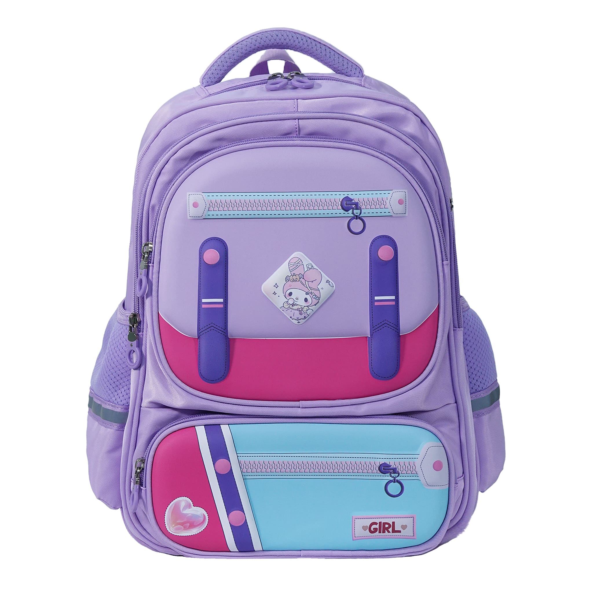 pink, dark blue, purple