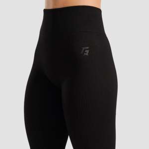 กางเกงเลกกิ้ง Velocity Flex Seamless แบบไร้ตะเข็บ ดีไซน์สั่งทำ สีดำ เอวสูง ระบายอากาศได้ดี ผลิตจากผ้าสแปนเด็กซ์/ไนลอน มีไซส์พลัส XXL และ XS - Product Image 5