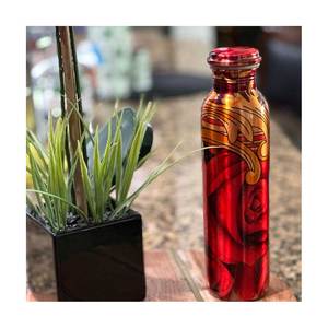 High In Demand With Reasonable Price Hand Crafted Matte Copper <b>Bottle</b> Wide Drinking <b>Bottle</b> Indian Exporter With Export Quality - Product Image 6