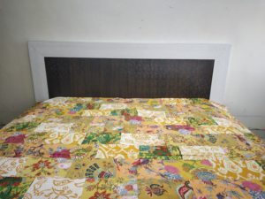 Couette Kantha Imprimée Rose en Coton, Couvre-lit Patchwork Fait Main pour la Maison, l'Hôtel et la Chambre à Coucher - Product Image 5