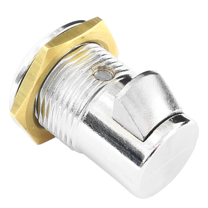 Cilindro de cerradura tubular de aleación de zinc cromado resistente con 2 llaves para maquinaria y gabinetes de caja de herramientas de alta durabilidad - Product Image 4