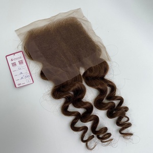 Top bán Chất lượng cao 5x5 <span class=keywords><strong>5A</strong></span> Lớp phần mở rộng tóc con người bán buôn ren cơ thể lượn sóng Màu Nâu Đóng cửa chất lượng cao đảm bảo - Product Image 4