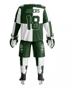 Cheap Newest Style Custom Ice Hockey Uniforms 100% Polyester Fabric <b>Mens</b> Ice Hockey Uniform - Product Image 5