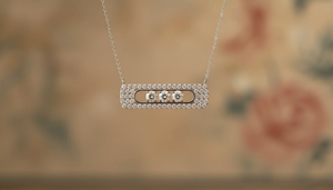 สร้อยคอเพชรทองคำคลาสสิก ดีไซน์หรูหรา พร้อมสายโซ่ สำหรับผู้หญิง เหมาะสำหรับงานแต่งงาน งานเฉลิมฉลองสุดโรแมนติก และชุดแฟชั่น - Product Image 6