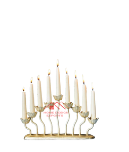 Porte-bougie en métal en aluminium moulé pour la décoration de la lumière des bougies à la maison, à l'hôtel, au restaurant, prix de gros - Product Image 2