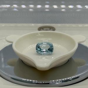 Cojín de piedra aguamarina azul natural, piedras preciosas sueltas, precio al por mayor, ajuste de fabricación de joyas - Product Image 1