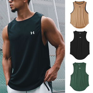 <b>Men's</b> Wholesale Athletic High Quality <b>Gym</b> Wear Plain Color Custom Logo Team <b>Vests</b> Quick Dry Poly <b>Men</b> Sports Tops - Product Image 4