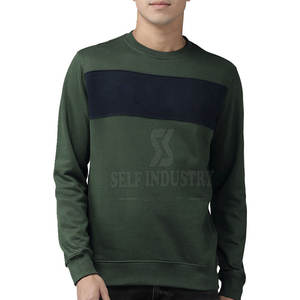 Venta al por mayor 100% algodón cuello redondo hombres sudadera hecha a medida básica para el invierno a bajo precio de venta - Product Image 1