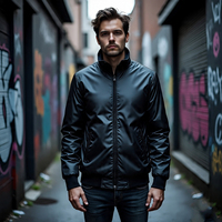 Blouson Bomber MA1 Léger et Coupe-Vent de Haute Qualité pour Homme – Veste d'Hiver Tendance en Satin Style Baseball avec Fermeture Éclair Intégrale