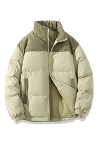 OEM Customized Best Quality <b>Men's</b> Winter Puffer <b>Jacket</b> Stand Collar Casual Style with Embroidery Decoration Sizes up to 4XL - Product Image 3