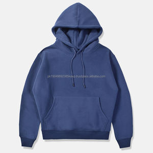 Sweat-shirts en coton épais d'hiver 500 g/m², coton chaud, surdimensionné, ajouter un logo brodé, haute qualité, décontracté, couleur unie, sweat-shirts en coton pour hommes - Product Image 1