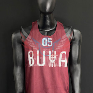 เสื้อบาสเก็ตบอลเสื้อเจอร์ซีย์บาสเก็ตบอลตาข่ายแบบพลิกกลับได้ระบายอากาศ - Product Image 2