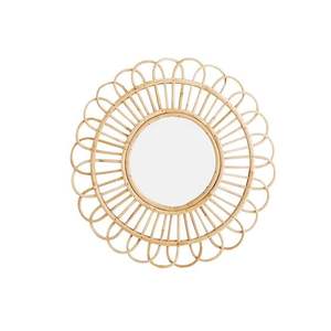 Accent Mirrored Furniture Gold Color <b>Hanging</b> Oval Shape <b>Wall</b> <b>Mirror</b> Bathroom <b>Mirror</b> Decoration - Product Image 4