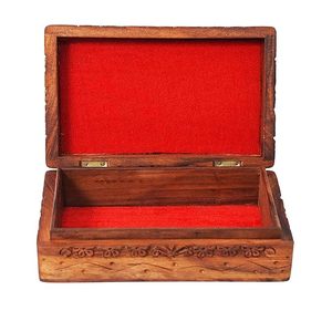 Caja de Joyería de Madera Hecha a Mano, Acabado Liso, Diseño Personalizable, Almacenamiento Multiusos, Diseñada para un Elegante Tocador - Product Image 3
