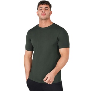 T-shirts à col rond pour hommes, t-shirts décontractés en coton à col rond pour tous les jours, t-shirts 100% coton, impression de logo personnalisée - Product Image 1