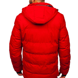 Recién llegado, chaqueta acolchada personalizada de alta calidad para hombre, transpirable y teñida Lisa para invierno, precio razonable - Product Image 3