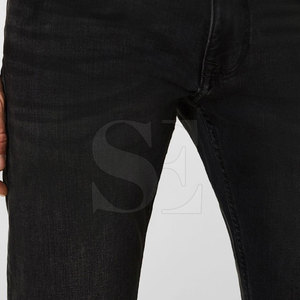 Pantalon en coton personnalisé pour hommes 100% Jeans à jambes larges tenues de style tendance pantalons pour hommes - Product Image 3