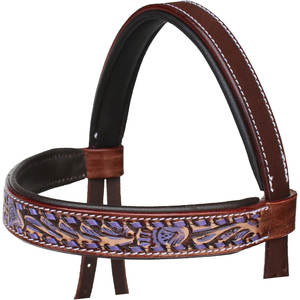 Premium Horse Western Leather Bitless Sidepull Brida con riendas divididas Pantalones Ajustable Hecho a mano Tack Headstall Set - Product Image 5