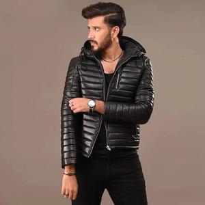 Chaqueta Acolchada de Algodón de Moda Casual para Hombre 2025, Abrigo Grueso con Capucha para Invierno con Diseño de Burbujas, Estilo Urbano, Tela de Lona - Product Image 5