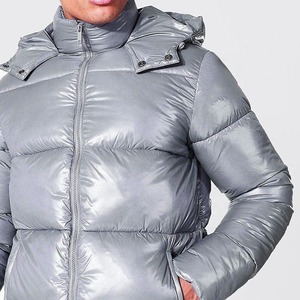 Veste d'hiver matelassée de haute qualité pour homme, manteaux en toile décontractés, vêtements d'extérieur rembourrés avec col montant, style streetwear - Product Image 6