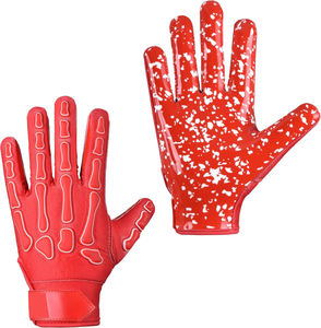 Gants de football américain entièrement personnalisés avec des gants de réception de football américain professionnels Ultra Grip en silicone de haute qualité - Product Image 3