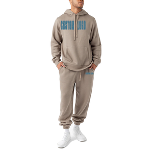 Men's CityScape Casual Heavyweight Terry Oversized Unisex Custom Logo Streetwear Winter Tracksuit Hoodie Breathable Solid - Product Image 4
