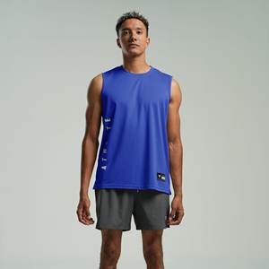 Customizable Logo Tank Top <b>Vest</b> for <b>Men</b> Quick Dry Breathable <b>Training</b> <b>Vest</b> for Powerlifting & Running Printed Singlet - Product Image 5