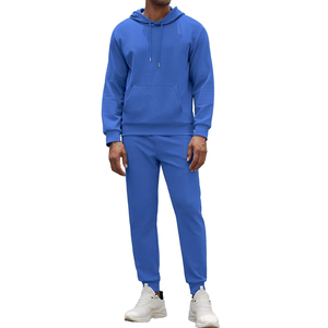 Conjunto de 2 piezas de chándal para hombre, sudaderas con capucha y pantalones deportivos, conjuntos de jogging atléticos, informales - Product Image 1